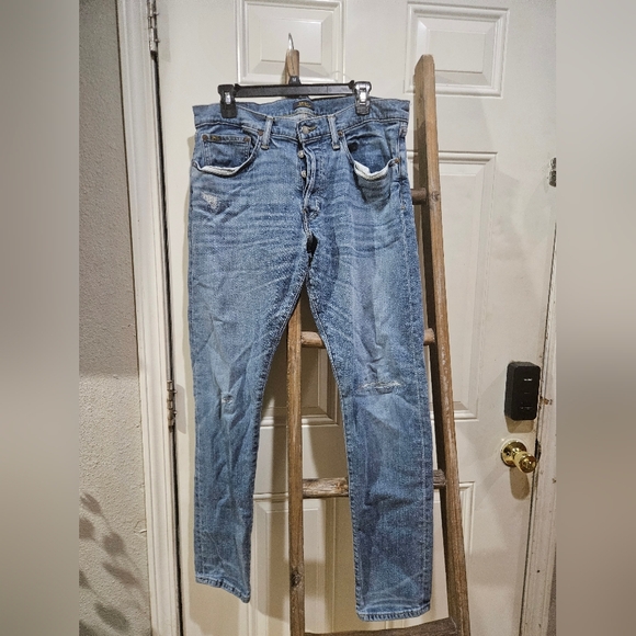 Ralph Lauren Polo Distressed Jeans Button Fly 34x32 - Picture 1 of 17